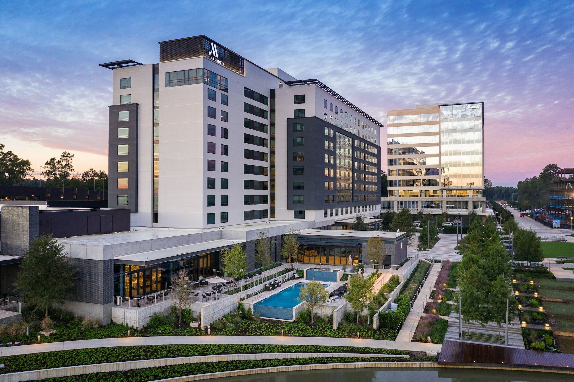 Houston Cityplace Marriott At Springwoods Village Exterior foto